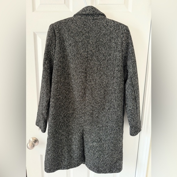 Streetwear Society Black and Gray Trench Coat - Picture 2 of 6